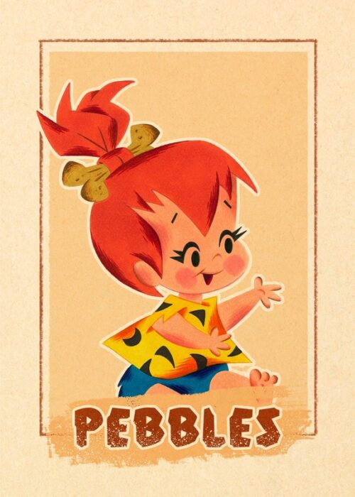 Pebbles Flintstone Poster