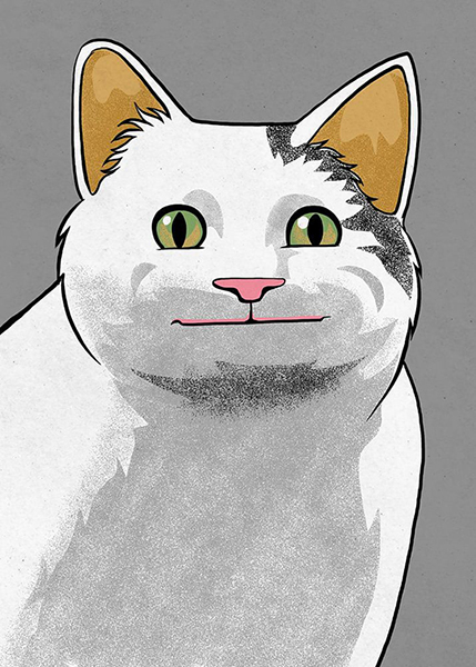 Polite Cat Meme Poster