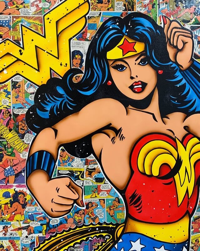 Popart Wonder Woman Poster