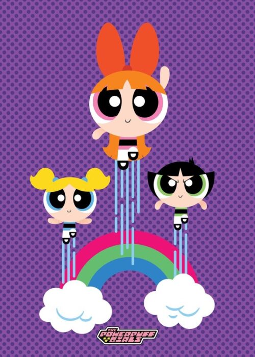 Powerpuff Girls Rainbow Poster