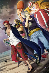 Red Head Pirates Shanks One Piece Poster