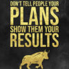 Results Are More Important Than Plans Success Poster