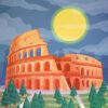 Rome Italy Travel Poster