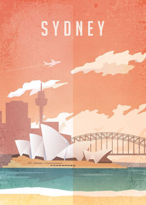 Sydney Australia Travel Poster