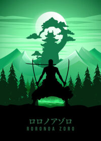 Roronoa Zoro Minimal One Piece Poster