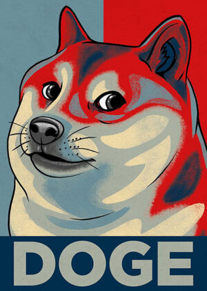 Shiba Inu Doge Meme Poster