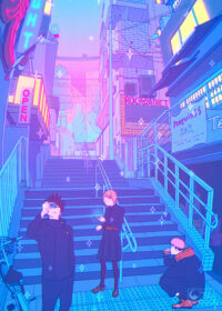 Shibuya Sorcerers Pop Pastel Poster