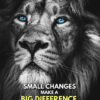 Small Changes Make A Big Difference Motivational Poster