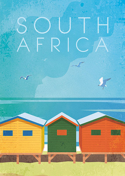 South Africa Travel Poster