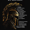 Spartan Motivational Quote Poster