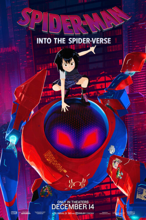 Spider Man Into The Spider Verse 2018 Movie Poster