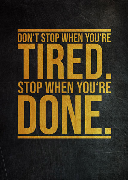 Stop when you are done Success Poster