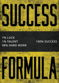 Success Formula motivational Quote Poster