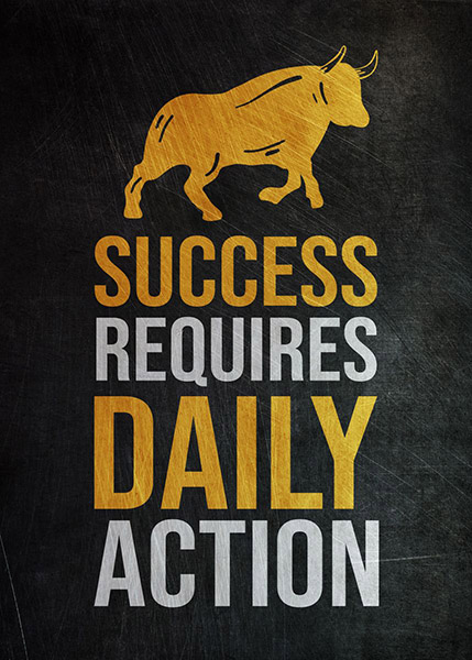 Success Required Daily Action Poster