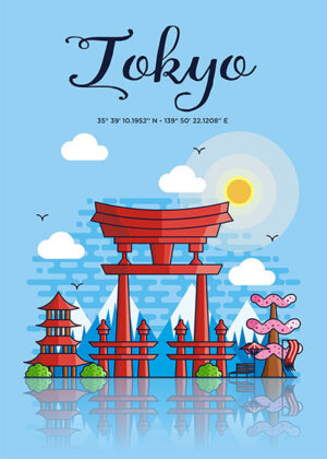 Tokyo Travel Poster