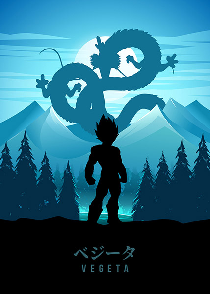 Vegeta Dragon Ball Poster