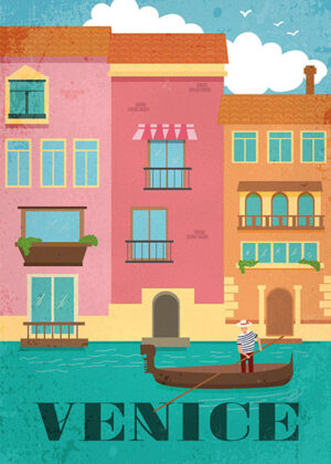 Venice Travel Poster