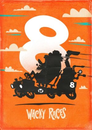 Wacky Races W8 The Flintstones Poster