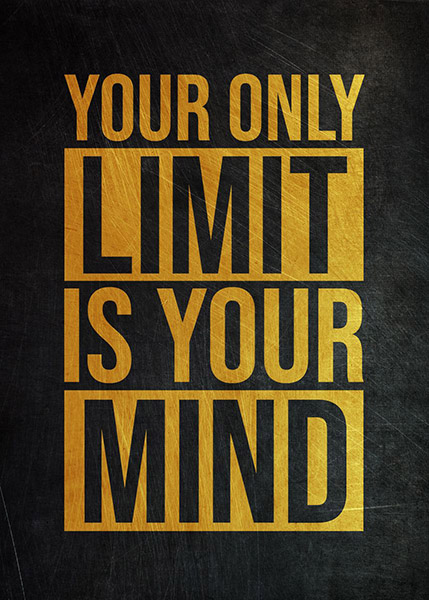 Your Only Limit Is Your Mind Success Poster