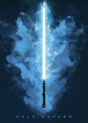 Aayla Secura Lightsaber Star Wars Poster