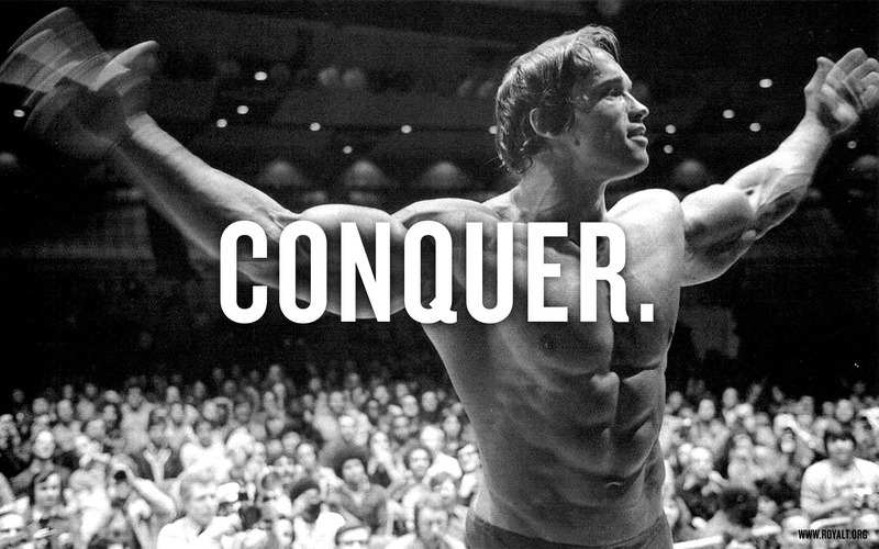 Arnold Schwarzenegger Typography Men Bodybuilder Poster