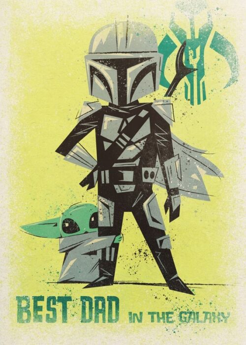 Best Dad in the Galaxy Star Wars Poster