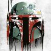 Boba Graffiti Helmet Star Wars Poster