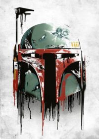 Boba Graffiti Helmet Star Wars Poster