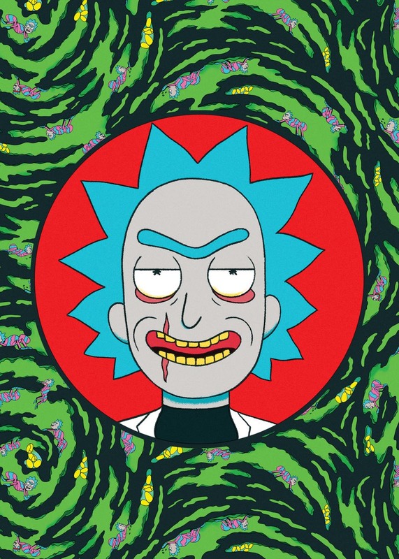 Evil Rick Portrait Rick and Morty Poster