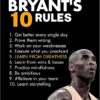 Kobe Bryant 10 Rules Basketball Poster