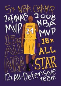 Kobe Bryant Lakers Basketball Poster