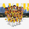 Lakers Club Basketball Chibi Poster