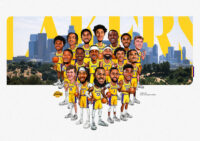 Lakers Club Basketball Chibi Poster