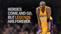 Legends are Forever Kobe Bryant Basketball Poster