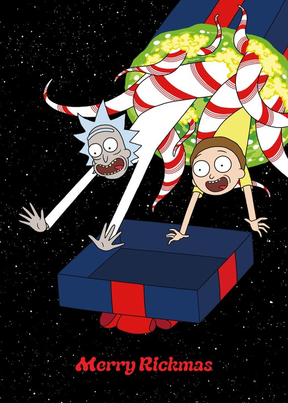 Merry Rickmas Rick and Morty Poster