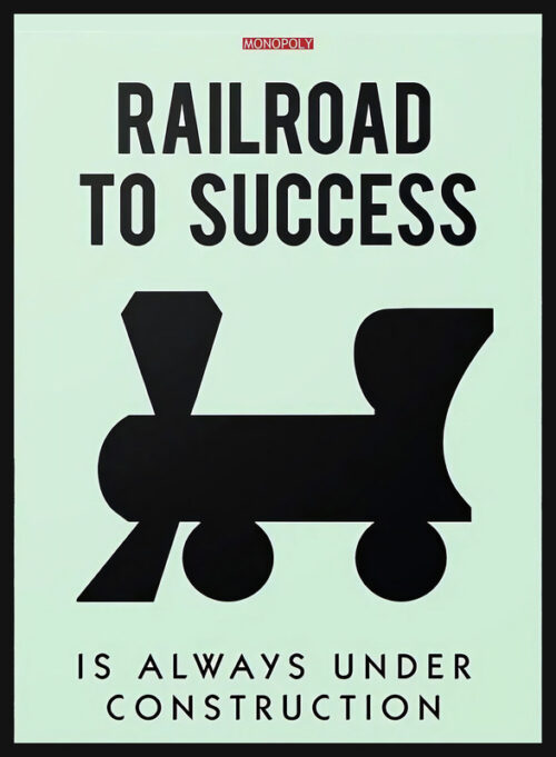 Monopoly - Railroad to Success Poster