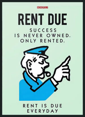 Monopoly - Rent Due Poster