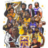 NBA Club Lakers Basketball Poster