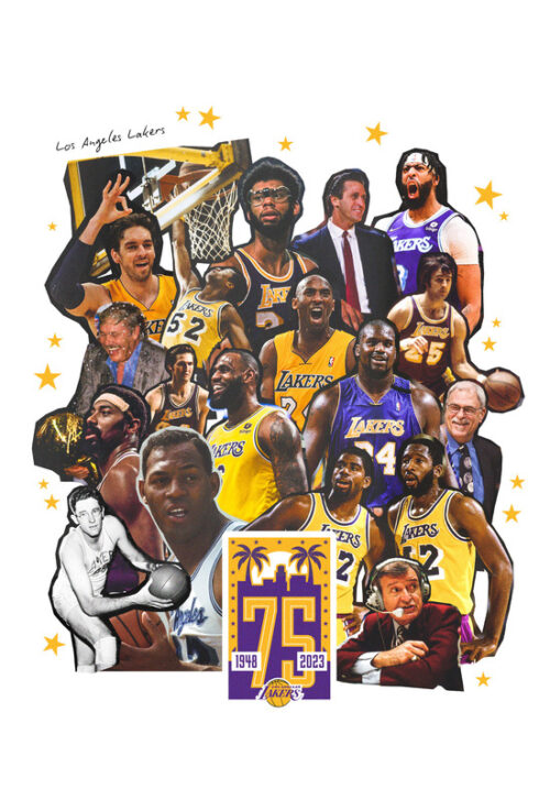 NBA Club Lakers Basketball Poster