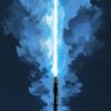 Plo Koon Lightsaber Star Wars Poster