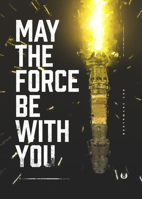 Rey May the Force be with you Star Wars Poster