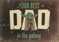 Yoda Best Dad in Galaxy Star Wars Poster