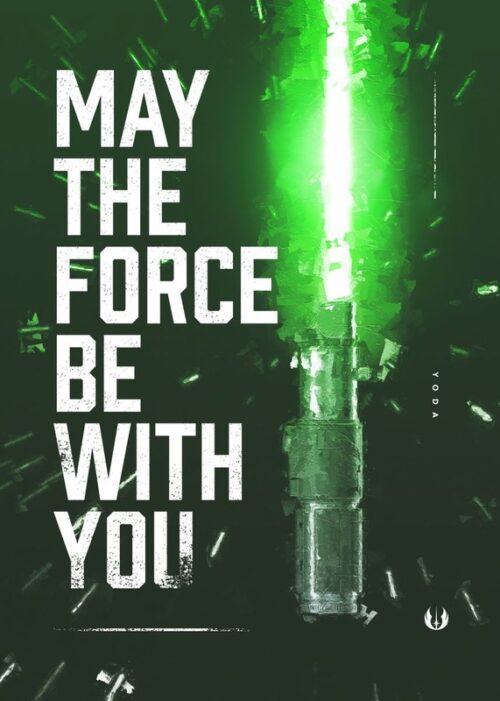 Yoda May the Force be with you Star Wars Poster