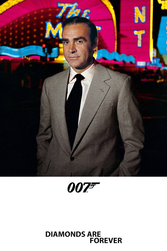 Diamonds Are Forever (1971) 007 James Bond Movie Poster