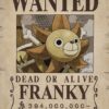 Wanted Franky One Piece Poster