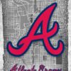 Atlanta Braves Major Basketball League City Maps Crests Poster