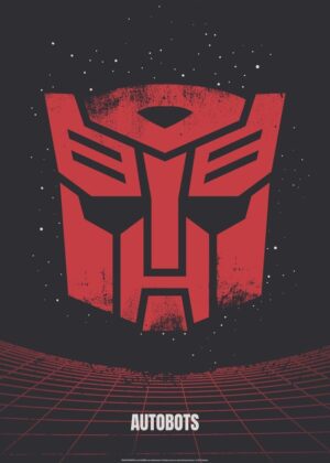 Autobots Minimalistic Transformers Poster