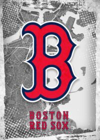 Boston Red Sox Major Basketball League City Maps Crests Poster