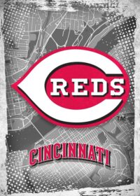 Cincinnati Reds Major Basketball League City Maps Crests Poster