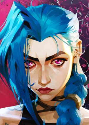 Close up Jinx Arcane Poster